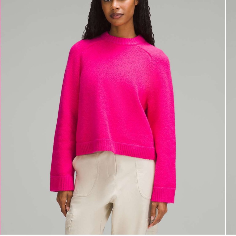 Lululemon Brushed Cotton Merino Blend Crewneck